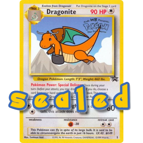 Pokémon The First Movie Promo: DRAGONITE - Sealed