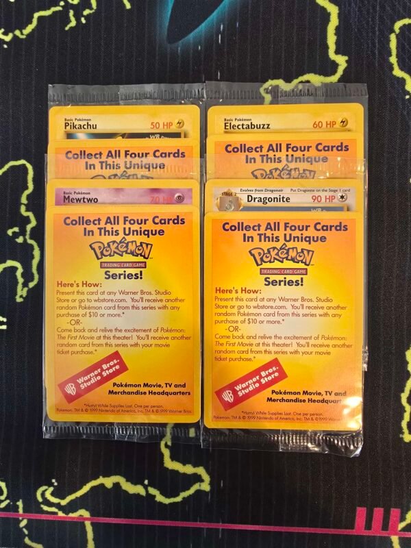 Pokémon The First Movie Promo 4-CARD SET - Sealed