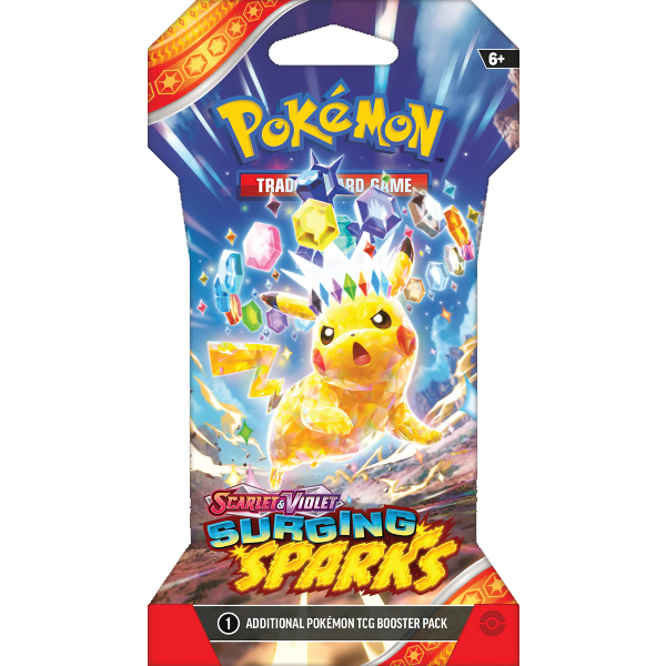 ssp pikachu Pokémon Surging Sparks Sleeved Booster (1-PACK) *Limit 2 per order