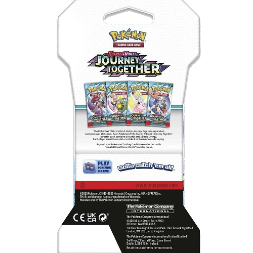 jt back Pokémon Journey Together Sleeved Booster (1-PACK) *Limit 1 per order