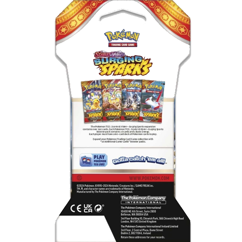 ssp back Pokémon Surging Sparks Sleeved Booster (1-PACK) *Limit 2 per order