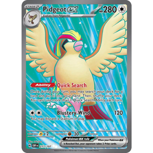 Pidgeot ex - 217/197 - SV: Obsidian Flames (OBF)