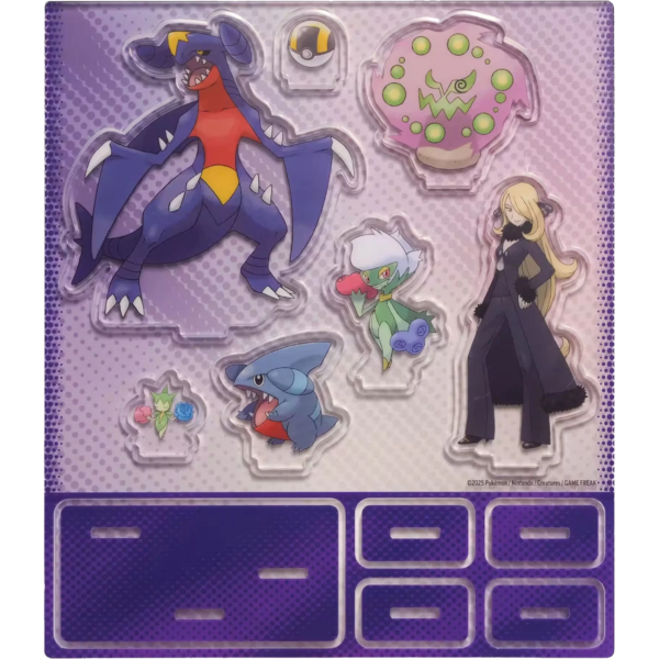 Cynthias-Garchomp-ex-Premium-Collection-Standee Cynthia Standee Set