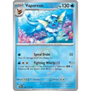 Vaporeon (Master Ball Pattern) - 022/131 - SV: Prismatic Evolutions